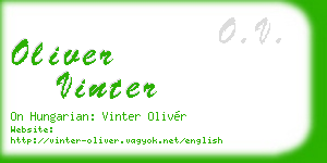 oliver vinter business card