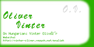 oliver vinter business card